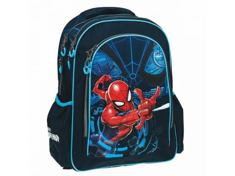 GIM Τσάντα Δημοτικού Οβάλ Spiderman Digital Mπλε 337-03031