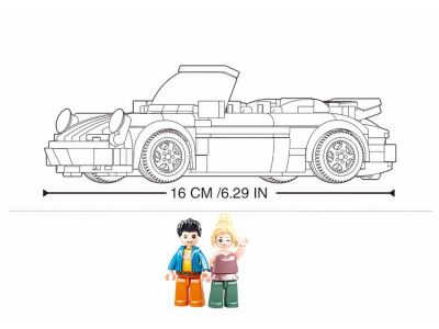Sluban Model Bricks German Sport Car 290τμχ M38-B1097