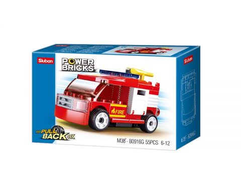 Sluban Fire-Truck 55τμχ M38-B0916G Sluban Fire-Truck 55τμχ M38-B0916G