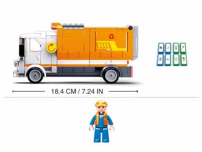 Sluban Town Garbage Truck 326τεμ B1066