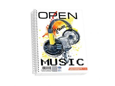 Τετράδιο Skag Σπιράλ UNIVERSITY FUN 17X25 2Θεμάτων Διάφορα σχέδια Ν.2502