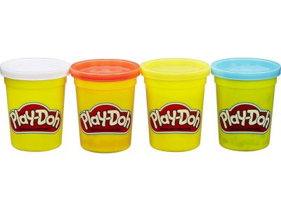 Hasbro Play-Doh Βαζάκια Πλαστελίνης 2+ Ετών Σετ 4τμχ 448gr B6508