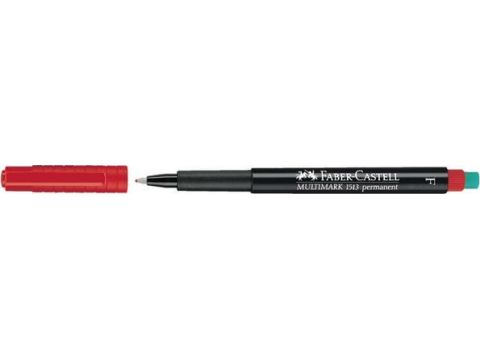 Faber Castell Μαρκαδόρος Ανεξίτηλος 1513 Multimark 0.6mm Κόκκινο