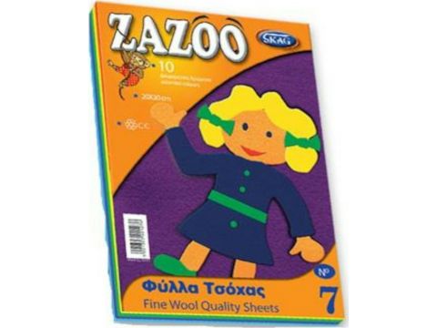 Zazoo Φύλλα Τσόχα Νο7 10 Διαφορετικά Χρώματα 221276