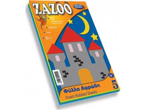 Skag Αφρώδες Χαρτί Zazoo No2 σε Μπλοκ 10 Φύλλων No 5 20x30εκ. 221252