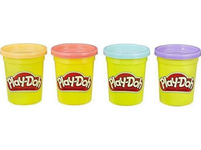 Hasbro Play-Doh Βαζάκια Πλαστελίνης 2+ Ετών Σετ 4τμχ 448gr E4869