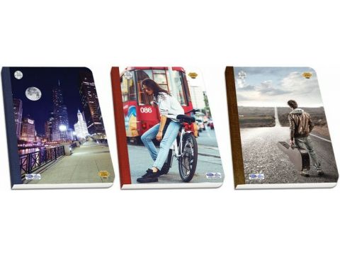 Τετράδιο Skag Λινόδετο Super Πλαστικο A4 64 φύλλων 3 σχέδια 278560