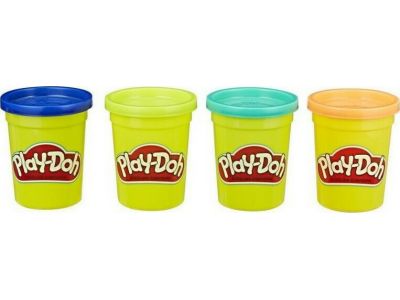 Hasbro Play-Doh Βαζάκια Πλαστελίνης 2+ Ετών Σετ 4τμχ 448gr E4867