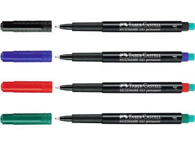 Faber Castell Μαρκαδόρος Ανεξίτηλος 1513 Multimark 0.6mm Μπλε