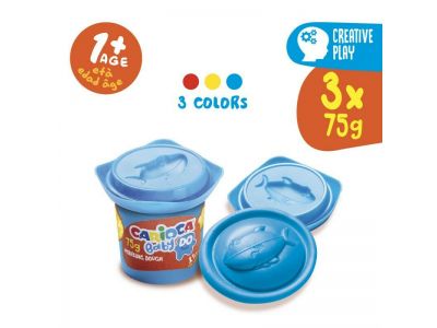 CARIOCA BABY ΠΛΑΣΤΟΖΥΜΑΡΑΚΙΑ  1+ ΣΕΤ 3τεμ Χ 75gr 43179