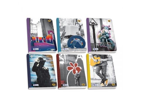 Τετράδιο Skag Λινόδετο Street Icon A4 Ριγέ 96Φ 3 Θεμάτων 278577