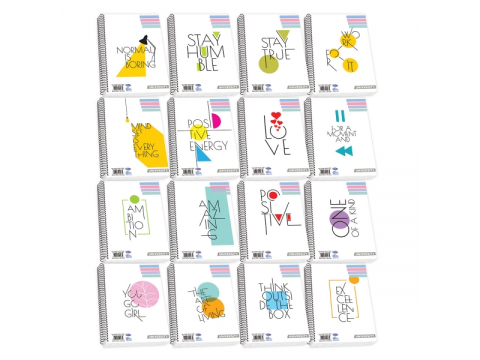 Τετράδιο Skag Σπιράλ SUPER UNIVERSITY PP 17Χ25 ΔΙΑΦ.ΕΞΩΦ.1Θέματος Διάφορα σχέδια  Ν.121