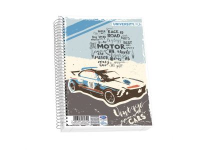 Τετράδιο Skag Σπιράλ UNIVERSITY FUN 17X25 2Θεμάτων Διάφορα σχέδια Ν.2502