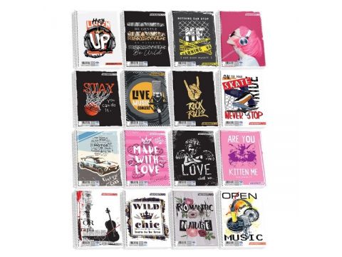 Τετράδιο Skag Σπιράλ UNIVERSITY FUN 17X25 2Θεμάτων Διάφορα σχέδια Ν.2502