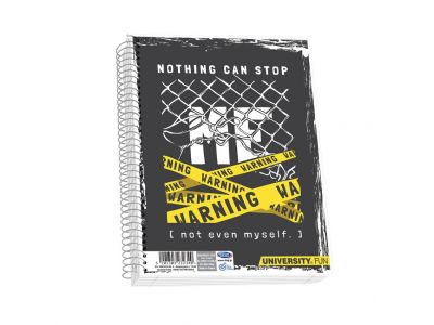 Τετράδιο Skag Σπιράλ UNIVERSITY FUN 17X25 2Θεμάτων Διάφορα σχέδια Ν.2502