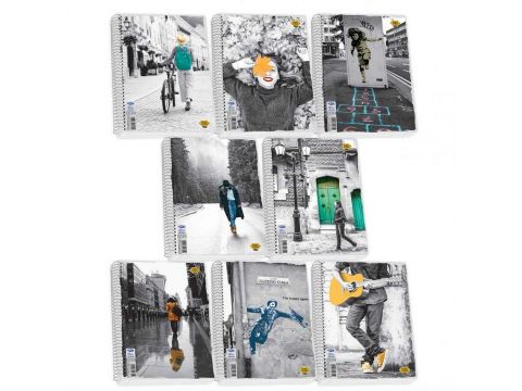Τετράδιο Skag Σπιράλ STREET ICONS A4 4Θεμάτων Διάφορα σχέδια  Ν.7284