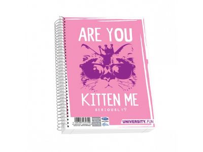 Τετράδιο Skag Σπιράλ UNIVERSITY FUN 17X25 5Θεμάτων Διάφορα σχέδια  Ν.2505