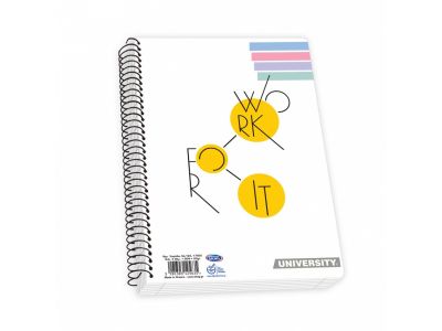 Τετράδιο Skag Σπιράλ SUPER UNIVERSITY PP 17Χ25 ΔΙΑΦ.ΕΞΩΦ.5Θεμάτων Διάφορα σχέδια  Ν.125