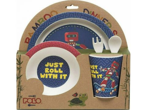 Polo Σετ Φαγητού Μπαμπού Κόκκινο 915056-03  (2021) 