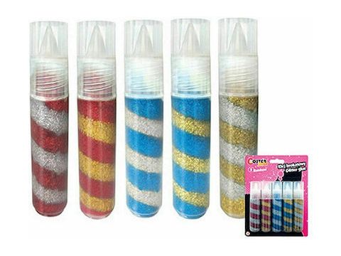  Κόλλα Interdruk Glitter Rainbow 20ml 5τμχ 244628