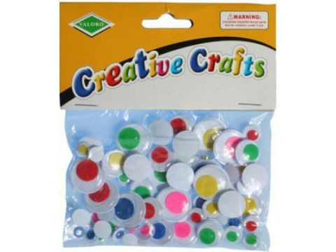 Ματάκια Χειροτεχνίας Valoro Χρωματιστά 75τμχ Ματάκια Χειροτεχνίας Valoro Χρωματιστά 75τμχ