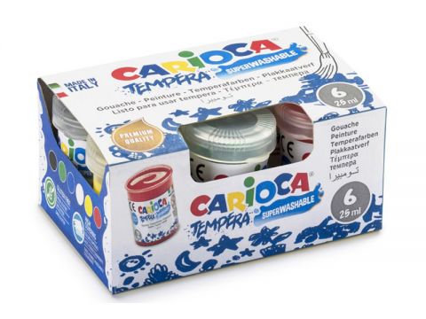 Τέμπερες Carioca μικρές 25gr σετ 6 τεμαχίων