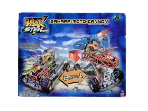 Mattel Max Steel Sahara Moto-Cannon Model 2002 55358