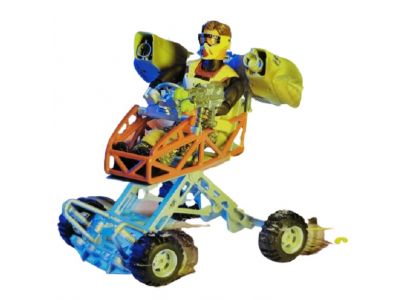 Mattel Max Steel Sahara Moto-Cannon Model 2002 55358