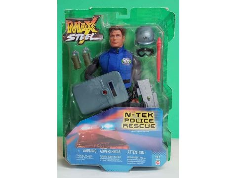  Mattel Max Steel - N-Tek Police Rescue 12" Model 2002 56670