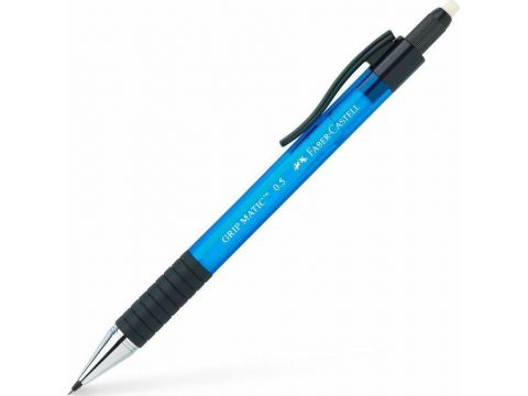 Μολύβι Μηχανικό Faber-Castell Gripmatic 0.5mm με Γόμα Μπλε 137551