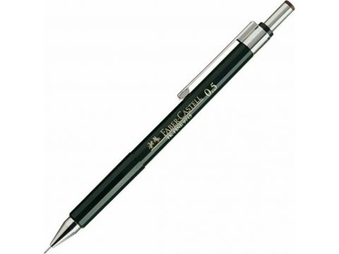 Μολύβι Μηχανικό Faber Castell TK-Fine  0.5mm με Γόμα Πράσινο 9715