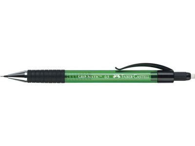 Μολύβι Μηχανικό Faber-Castell Gripmatic 0.5mm με Γόμα Πράσινο 137563