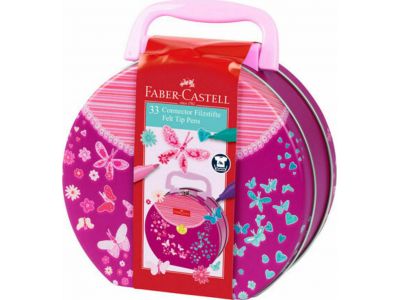 Faber Castell ΣΕΤ AWF CONNECTOR HANDBAG ΡΟΖ 33 ΜΑΡΚΑΔΟΡΩΝ 155537