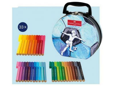 Faber Castell ΣΕΤ AWF CONNECTOR HANDBAG ΓΑΛΑΖΙΟ 33 ΜΑΡΚΑΔΟΡΩΝ 155538