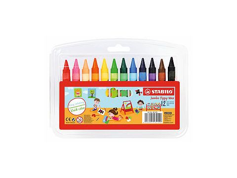 STABILO Yippy-Wax Κηρομπογιά 2812 12 τεμαχίων PL κασετίνα