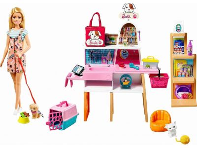 Mattel Barbie Μαγαζί για Κατοικίδια για 3+ Ετών GRG90