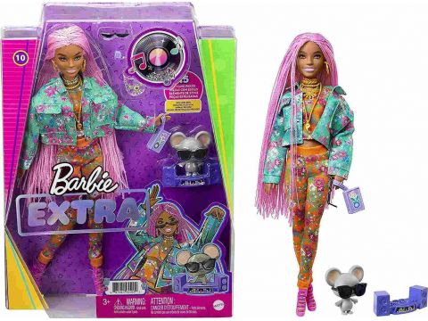 Mattel Κούκλα Barbie Extra Pink Braids για 3+ Ετών GRN27/GXF09