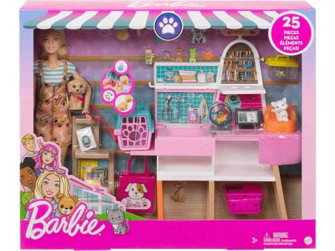 Mattel Barbie Μαγαζί για Κατοικίδια για 3+ Ετών GRG90