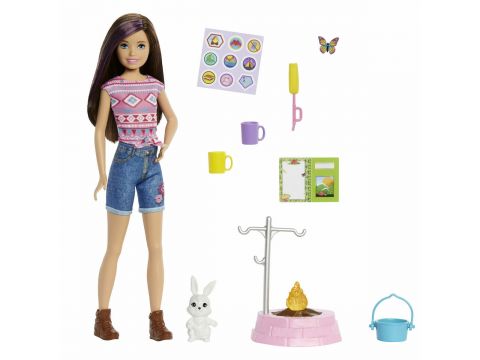 Mattel Κούκλα Barbie Skipper Camping για 3+ Ετών HDF69/HDF71