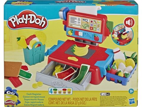 Hasbro Play-Doh Πλαστελίνη - Παιχνίδι Ταμειακή Μηχανή για 3+ Ετών, 4τμχ E6890