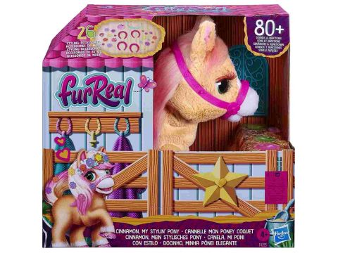 Hasbro Furreal Friends Cinnamon, My Stylin Pony Toy 35-Cm Electronic Pet F4395