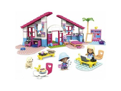 Mattel Mega Bloks Τουβλάκια Barbie Σπίτι Malibu 303τμχ GWR34
