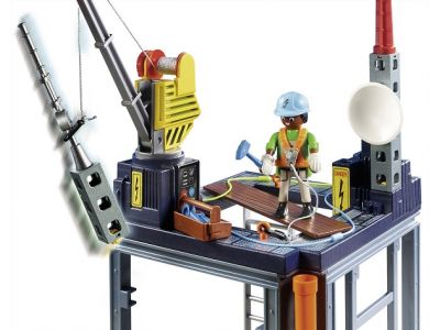 Playmobil City Action Εργοτάξιο με Ανυψωτικό Γερανό 70816