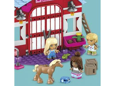 Mattel Mega Bloks Τουβλάκια Barbie Φάρμα με Άλογα 304τμχ HDJ87