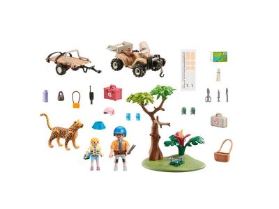 Playmobil Wiltopia Φροντιστές Ζώων με Εξερευνητικό Όχημα 71011