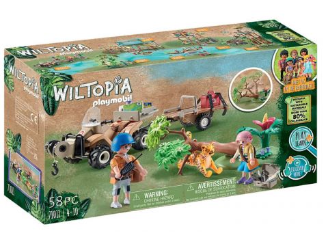 Playmobil Wiltopia Φροντιστές Ζώων με Εξερευνητικό Όχημα 71011