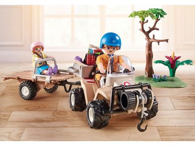 Playmobil Wiltopia Φροντιστές Ζώων με Εξερευνητικό Όχημα 71011