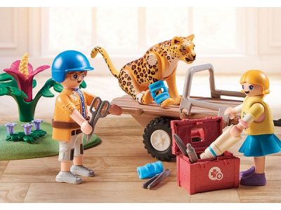 Playmobil Wiltopia Φροντιστές Ζώων με Εξερευνητικό Όχημα 71011