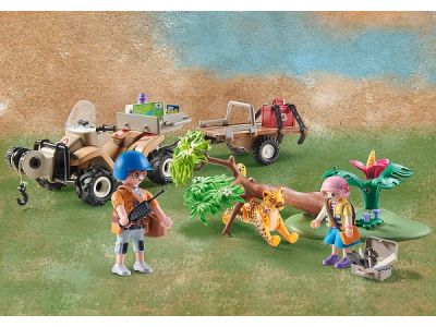 Playmobil Wiltopia Φροντιστές Ζώων με Εξερευνητικό Όχημα 71011