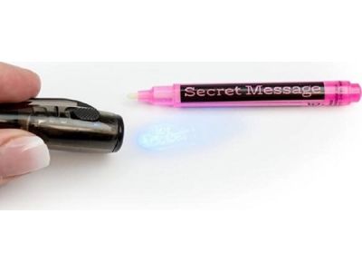 Trend Haus Στυλό Gel με Λευκό Mελάνι Secret Message Pink CH28886